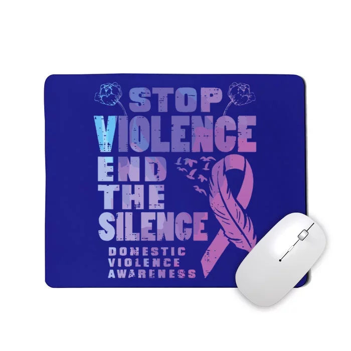 Stop Domestic Violence End Silence Awareness Mousepad