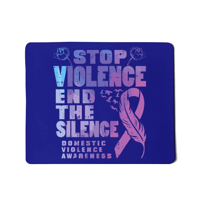 Stop Domestic Violence End Silence Awareness Mousepad