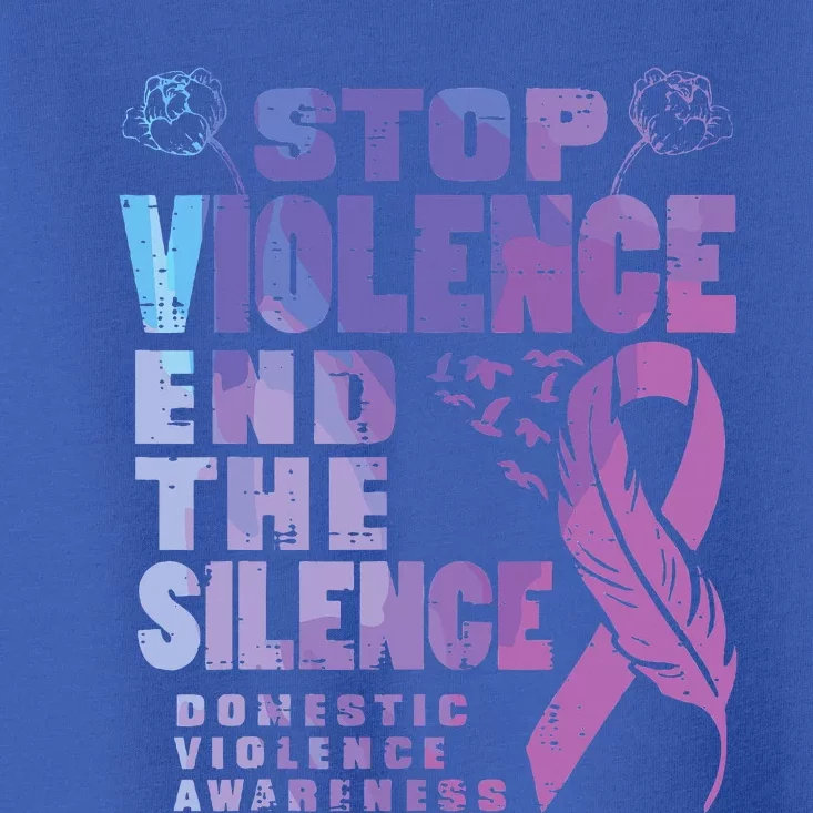 Stop Domestic Violence End Silence Awareness Toddler T-Shirt