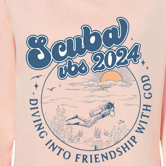 Scuba Diving Vbs 2024 Diving Into Friendship With God Womens California Wash Sweatshirt