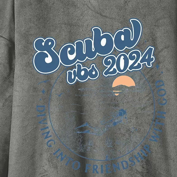 Scuba Diving Vbs 2024 Diving Into Friendship With God Hooded Wearable Blanket