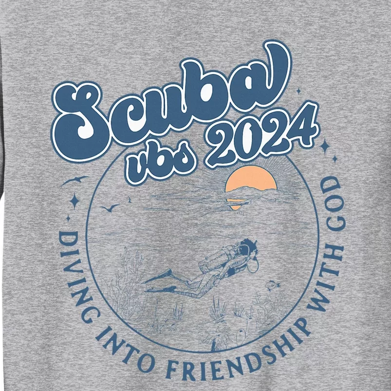 Scuba Diving Vbs 2024 Diving Into Friendship With God Tall Sweatshirt