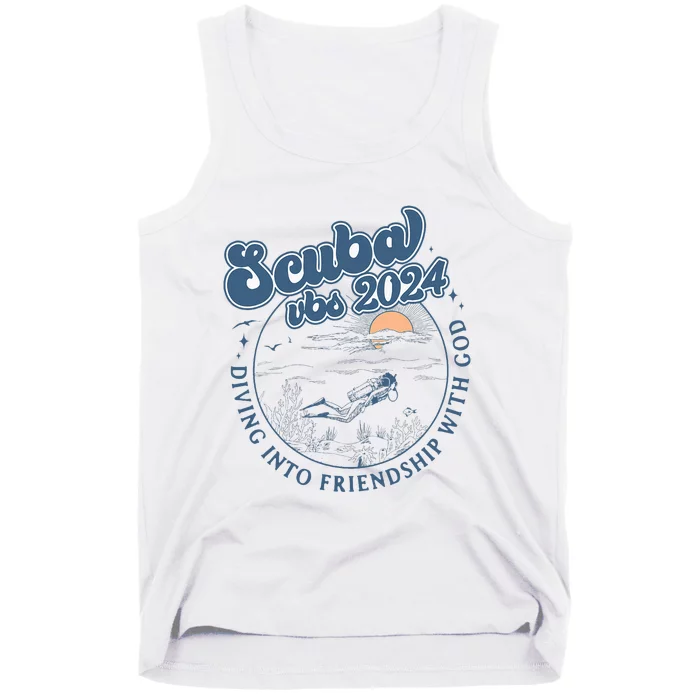 Scuba Diving Vbs 2024 Diving Into Friendship With God Tank Top