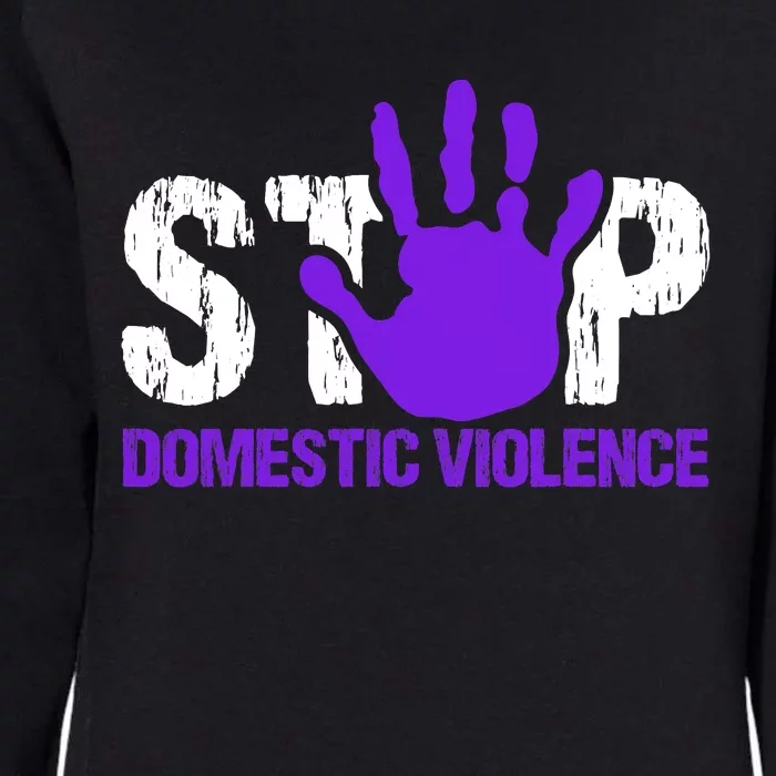 Stop Domestic Violence Awareness Womens California Wash Sweatshirt