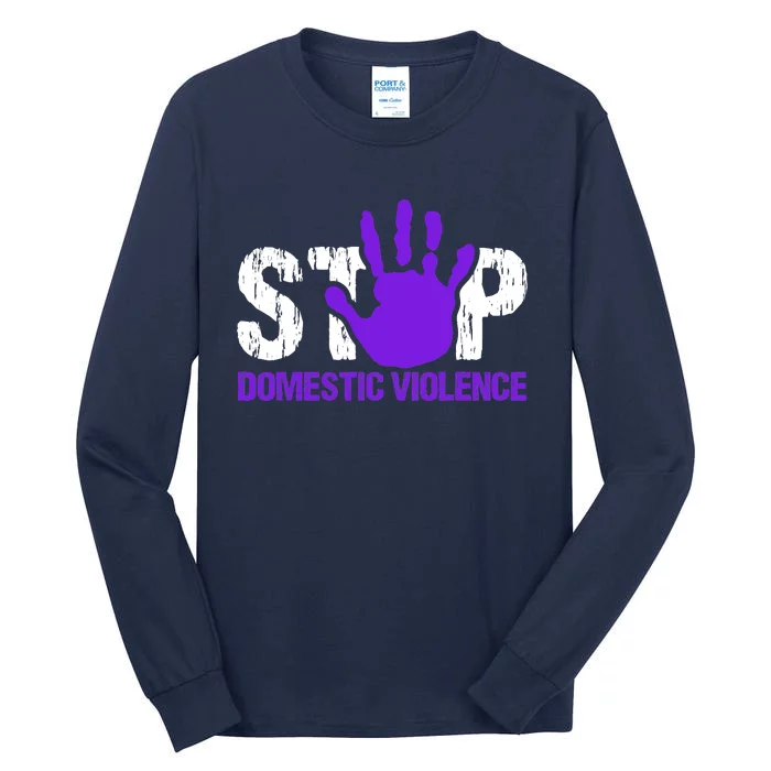 Stop Domestic Violence Awareness Tall Long Sleeve T-Shirt