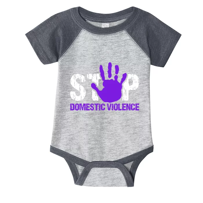 Stop Domestic Violence Awareness Infant Baby Jersey Bodysuit