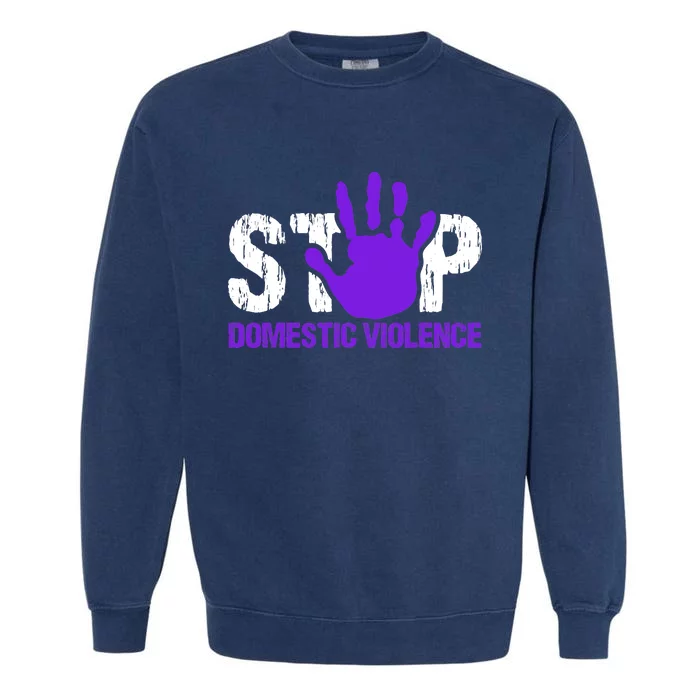 Stop Domestic Violence Awareness Garment-Dyed Sweatshirt