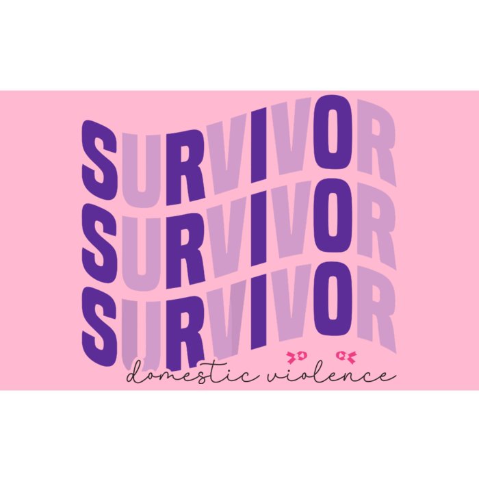 Survivor Domestic Violence Awareness Month 2024 Bumper Sticker