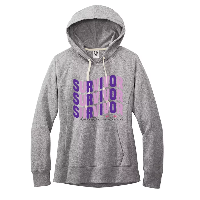 Survivor Domestic Violence Awareness Month 2024 Women's Fleece Hoodie