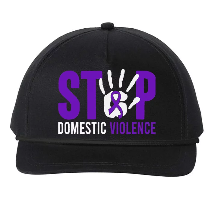 Stop Domestic Violence Awareness Domestic Violence Survivor Snapback Five-Panel Rope Hat