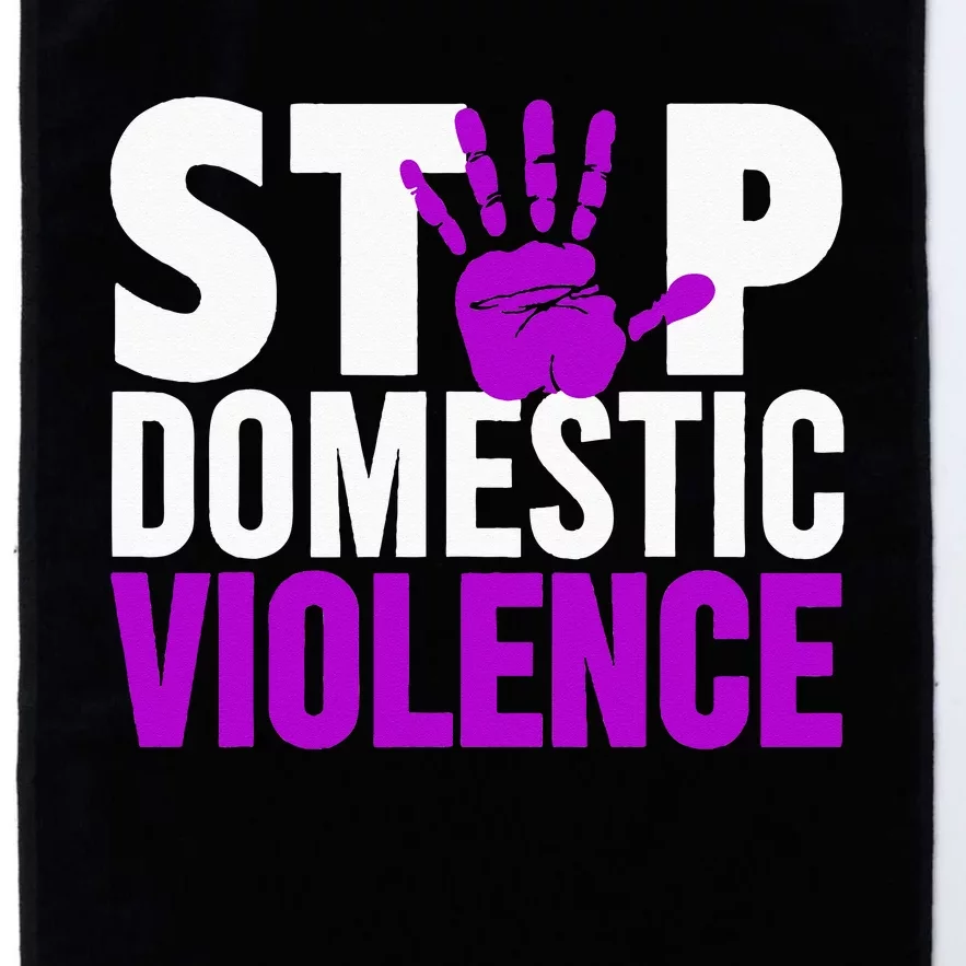 Stop Domestic Violence Domestic Violence Awareness Platinum Collection Golf Towel