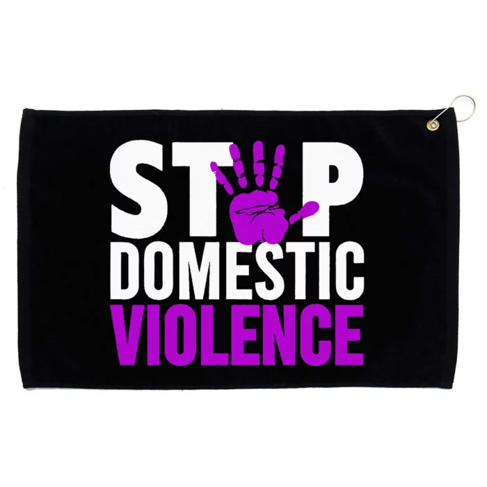 Stop Domestic Violence Domestic Violence Awareness Grommeted Golf Towel