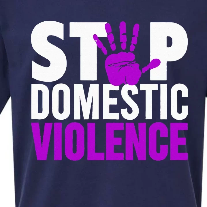 Stop Domestic Violence Domestic Violence Awareness Sueded Cloud Jersey T-Shirt