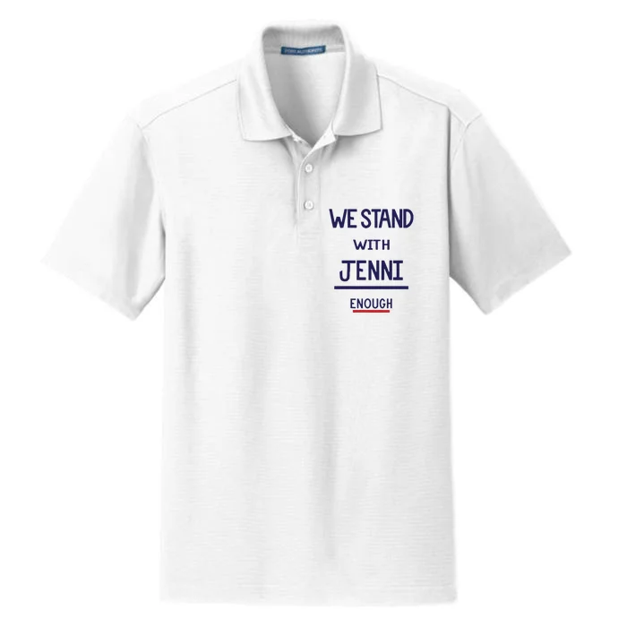 San Diego Wave We Stand With Jenni Enough Dry Zone Grid Performance Polo