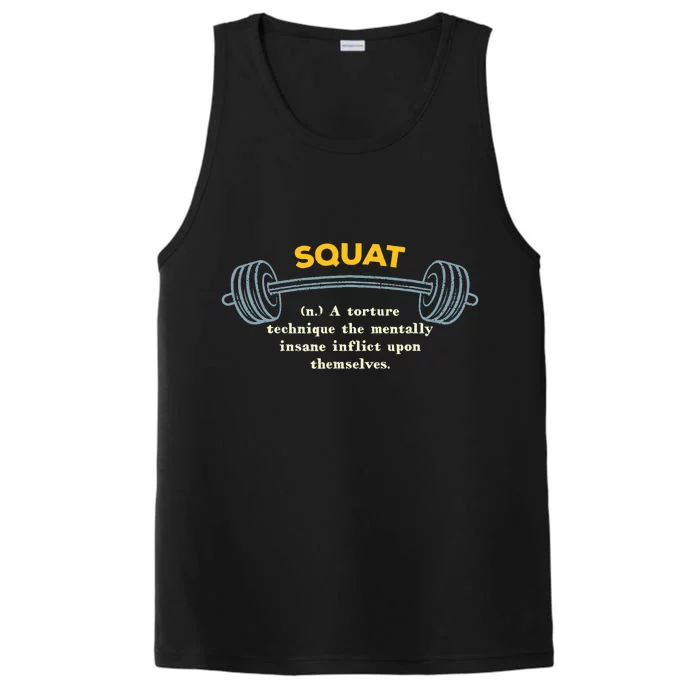 Squat Definition Workout Memes Gym Trending Fitness Performance Tank