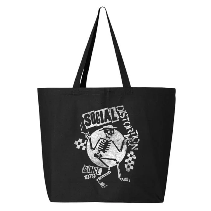 Social Distortion White Spray Skelly 25L Jumbo Tote