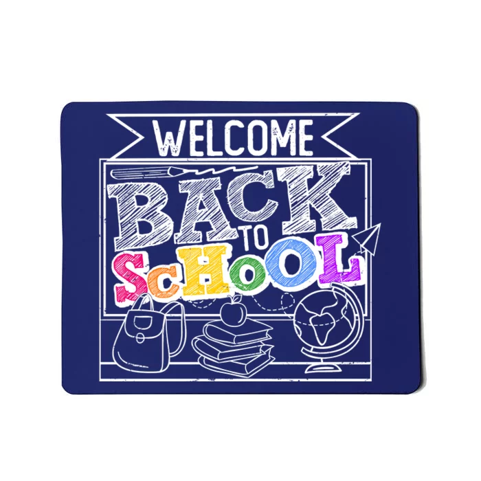 Sketchy Doodle Welcome Back To School Mousepad