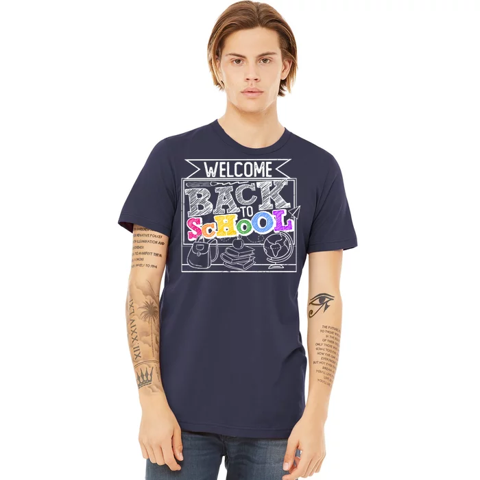 Sketchy Doodle Welcome Back To School Premium T-Shirt