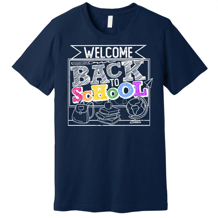 Sketchy Doodle Welcome Back To School Premium T-Shirt