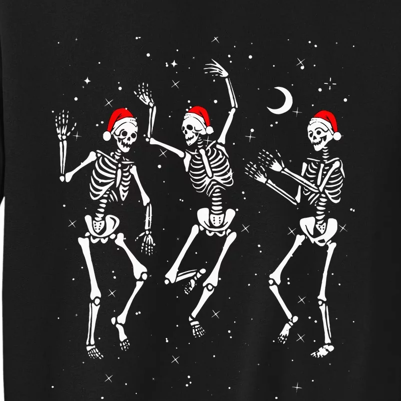 Skeletons Dancing With Xmas Hats Sweatshirt