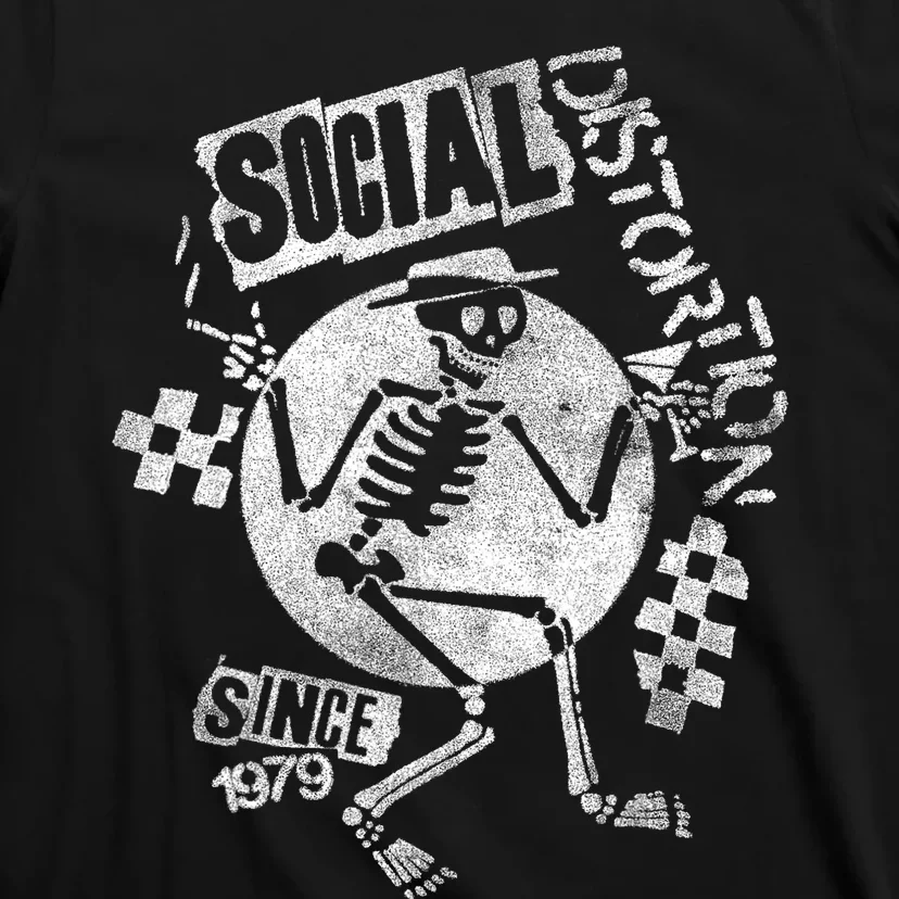 Social Distortion White Spray Skelly T-Shirt