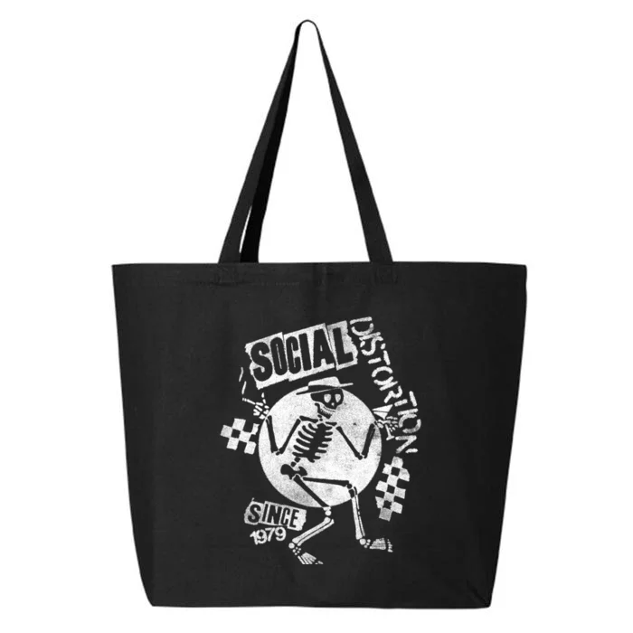 Social Distortion White Spray Skelly 25L Jumbo Tote