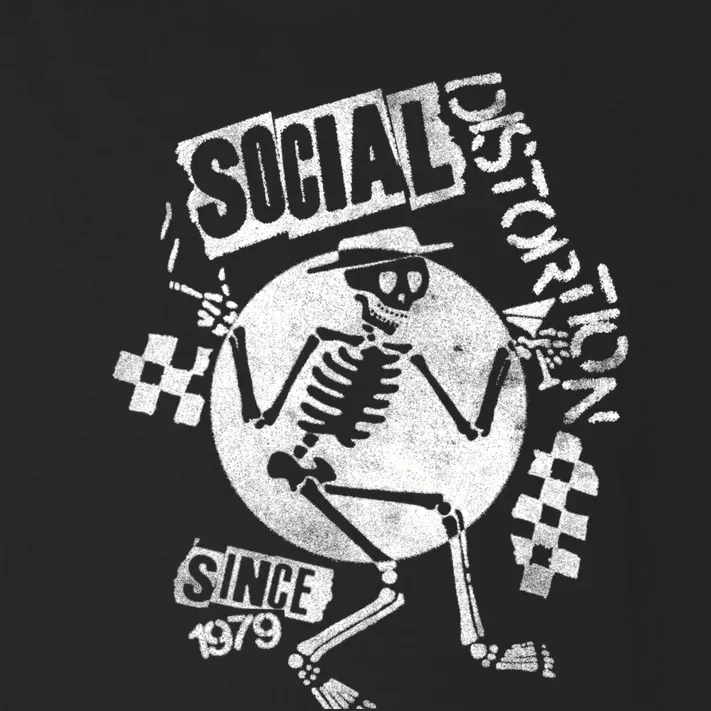 Social Distortion White Spray Skelly Toddler Long Sleeve Shirt