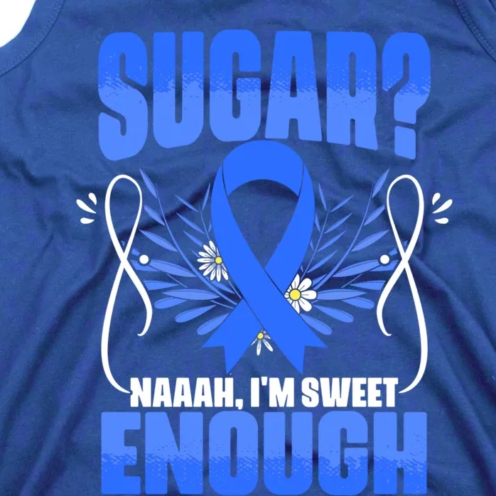 Sugar Diabetes Warrior Support Diabetic Diabetes Awareness Gift Tank Top