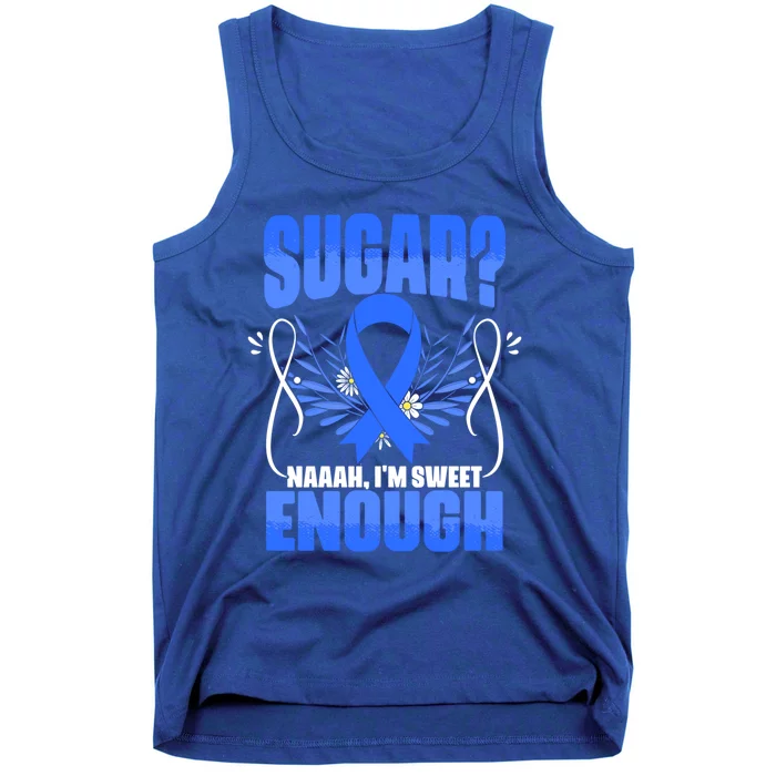 Sugar Diabetes Warrior Support Diabetic Diabetes Awareness Gift Tank Top