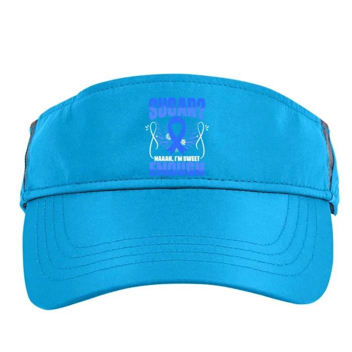 Sugar Diabetes Warrior Support Diabetic Diabetes Awareness Gift Adult Drive Performance Visor