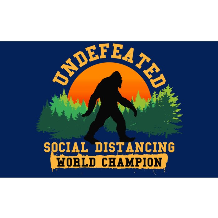 Social Distancing World Champion tee Funny Bigfoot tee Bumper Sticker