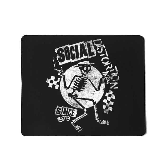 Social Distortion White Spray Skelly Mousepad