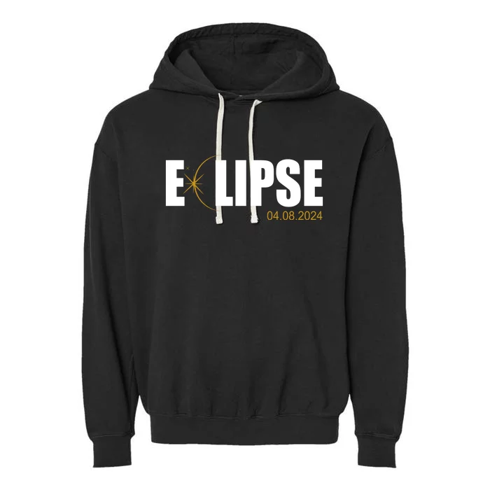 Solar Eclipse 04.08.24 Garment-Dyed Fleece Hoodie