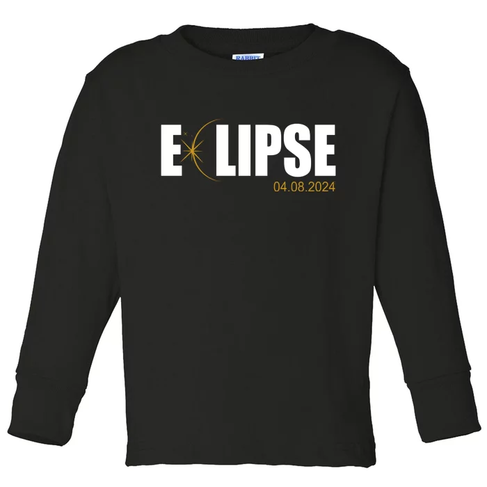 Solar Eclipse 04.08.24 Toddler Long Sleeve Shirt