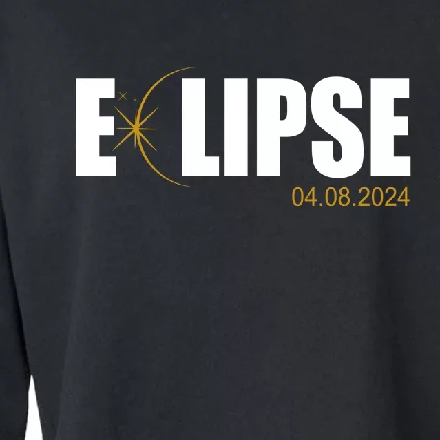 Solar Eclipse 04.08.24 Cropped Pullover Crew