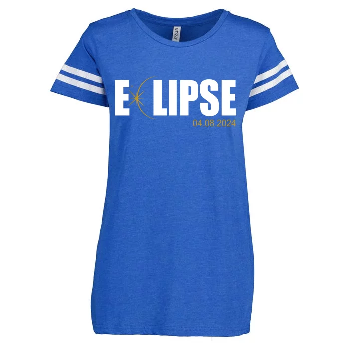 Solar Eclipse 04.08.24 Enza Ladies Jersey Football T-Shirt