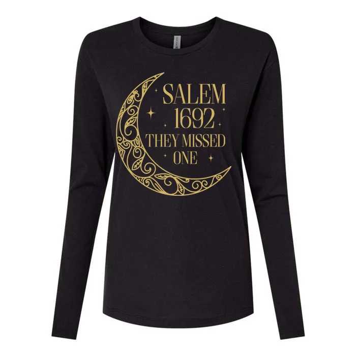 Salem Est 1692 They Missed One Womens Cotton Relaxed Long Sleeve T-Shirt