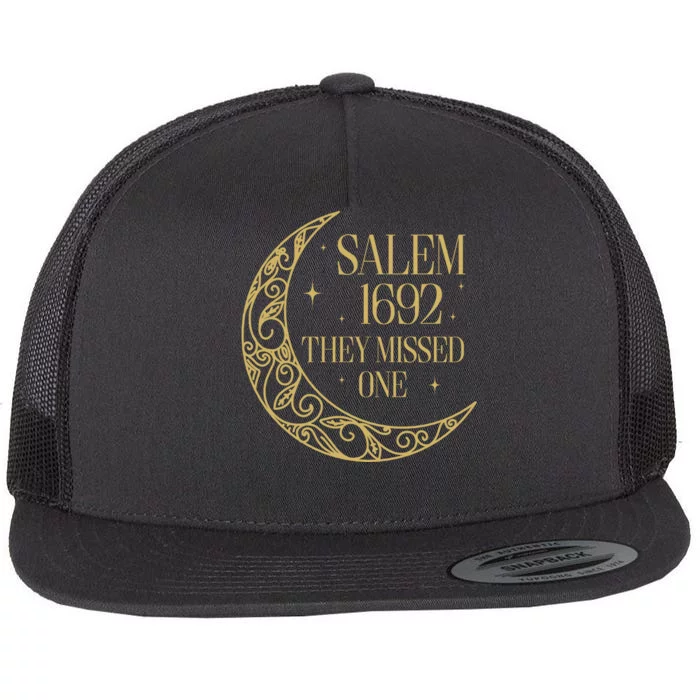 Salem Est 1692 They Missed One Flat Bill Trucker Hat