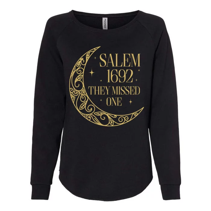 Salem Est 1692 They Missed One Womens California Wash Sweatshirt