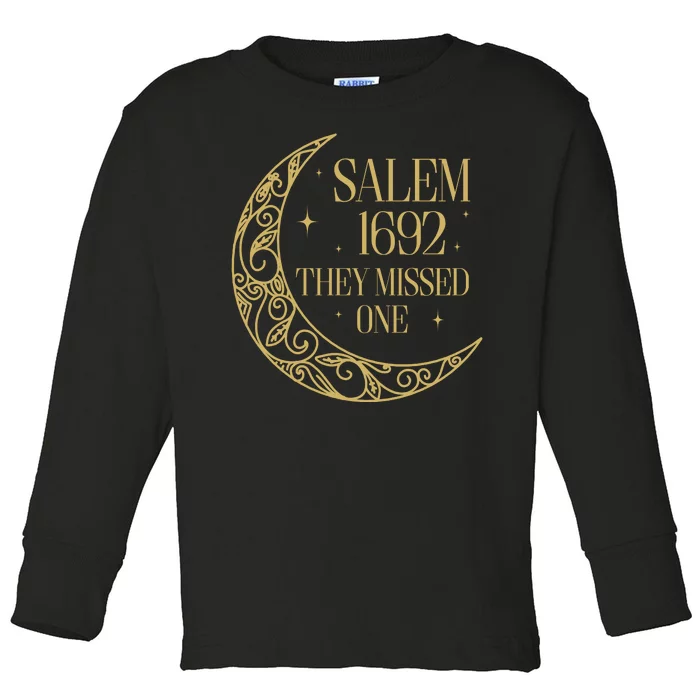 Salem Est 1692 They Missed One Toddler Long Sleeve Shirt