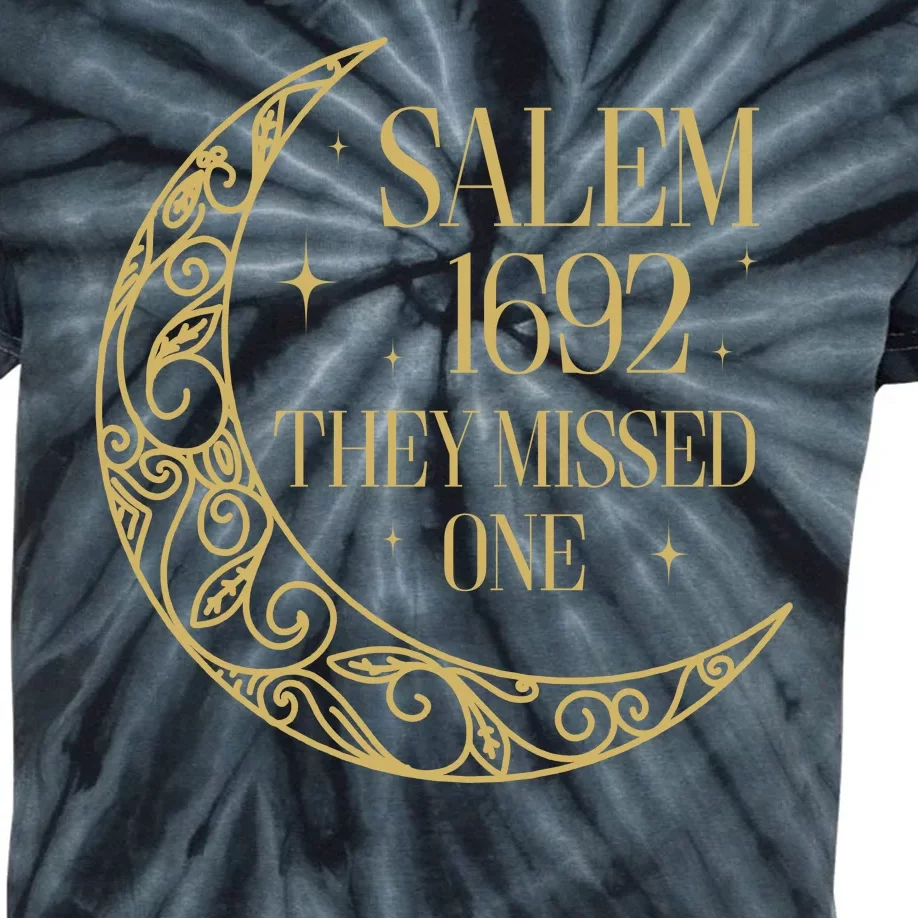 Salem Est 1692 They Missed One Kids Tie-Dye T-Shirt