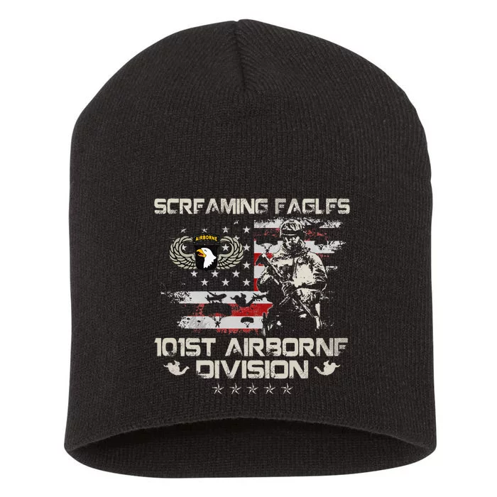 Screaming Eagle 101st Airborne Division Veteran Sky Soldier Short Acrylic Beanie