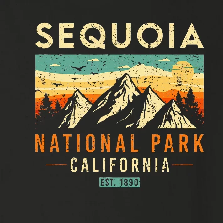 Sequoia Est. 1890 Retro California National Park Toddler Long Sleeve Shirt