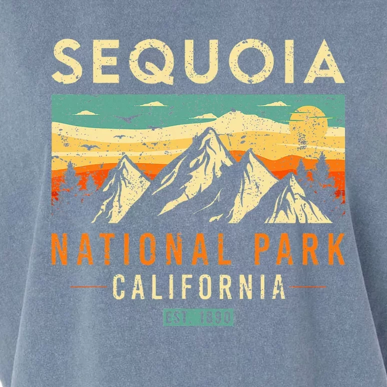 Sequoia Est. 1890 Retro California National Park Garment-Dyed Women's Muscle Tee