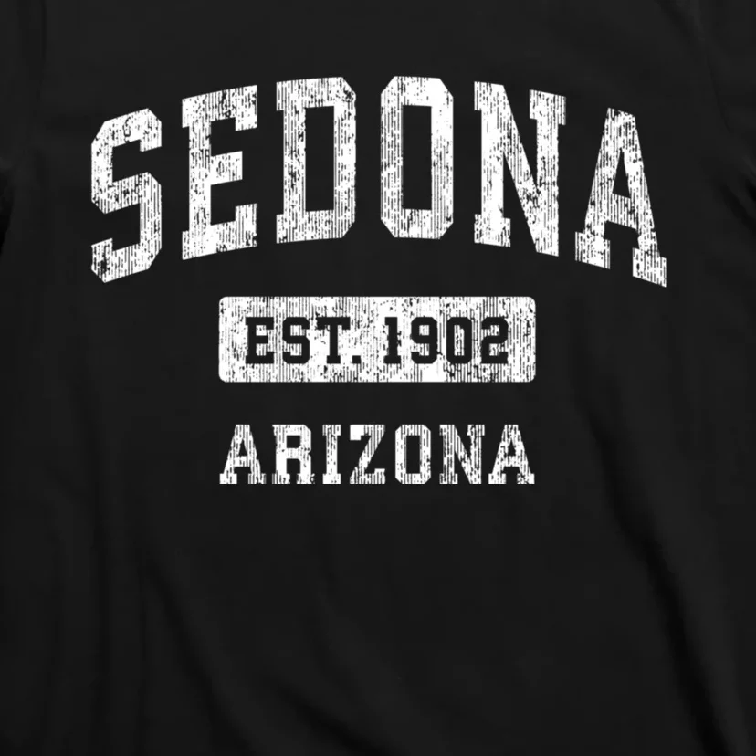 Sedona Est 1902 Arizona Az Vintage Sports Established Design T-Shirt