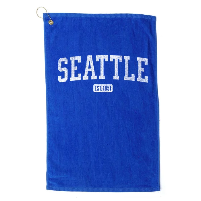 Seattle Est 1851 And S Wa Gift Platinum Collection Golf Towel