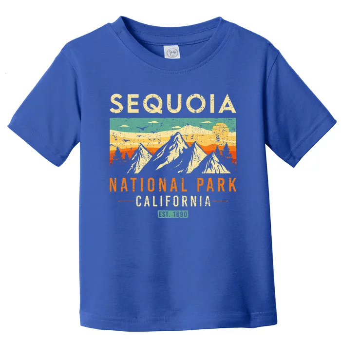 Sequoia Est. 1890 Retro California National Park Toddler T-Shirt