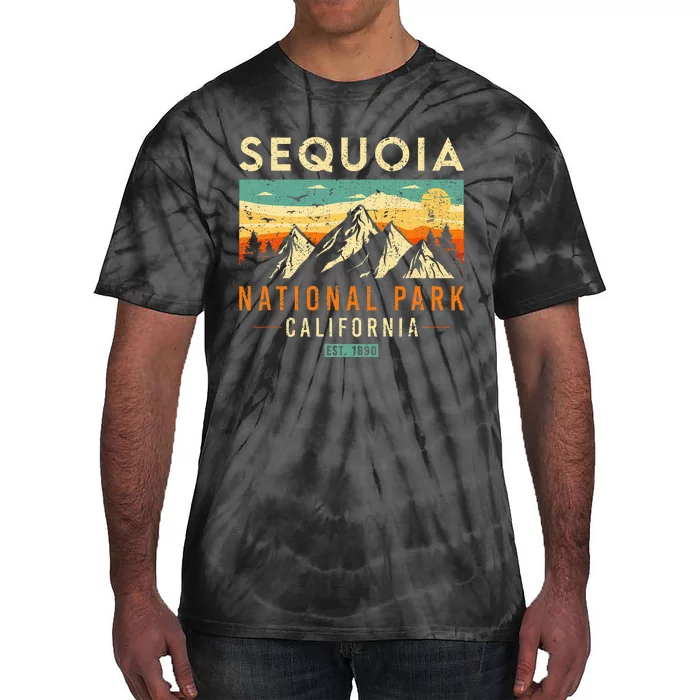 Sequoia Est. 1890 Retro California National Park Tie-Dye T-Shirt