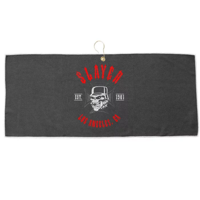 Slayer – Est 1981 Black And Red Large Microfiber Waffle Golf Towel