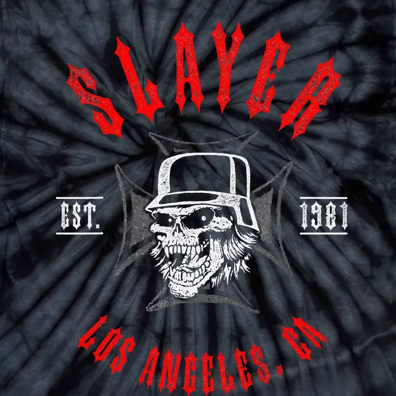 Slayer – Est 1981 Black And Red Tie-Dye T-Shirt